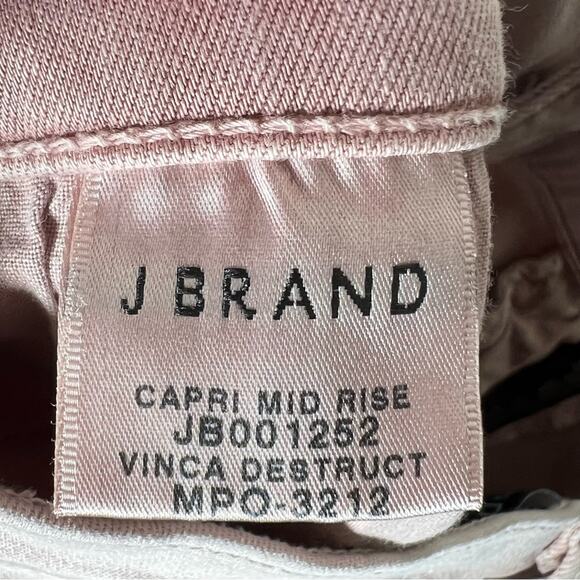 J Brand rose pink mid rise skinny leg jeans size 26 B48 - Picture 4 of 6